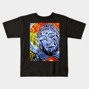 Twilight Buddha Bear Kids T-Shirt
